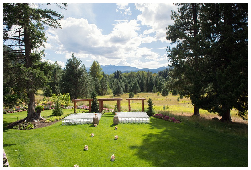 Pine River Ranch Ceremony layout photo