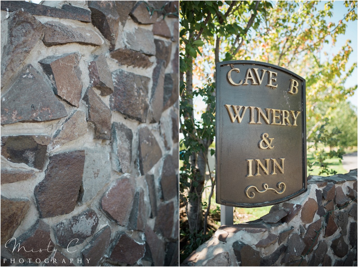 Cave B Winery front signage photo