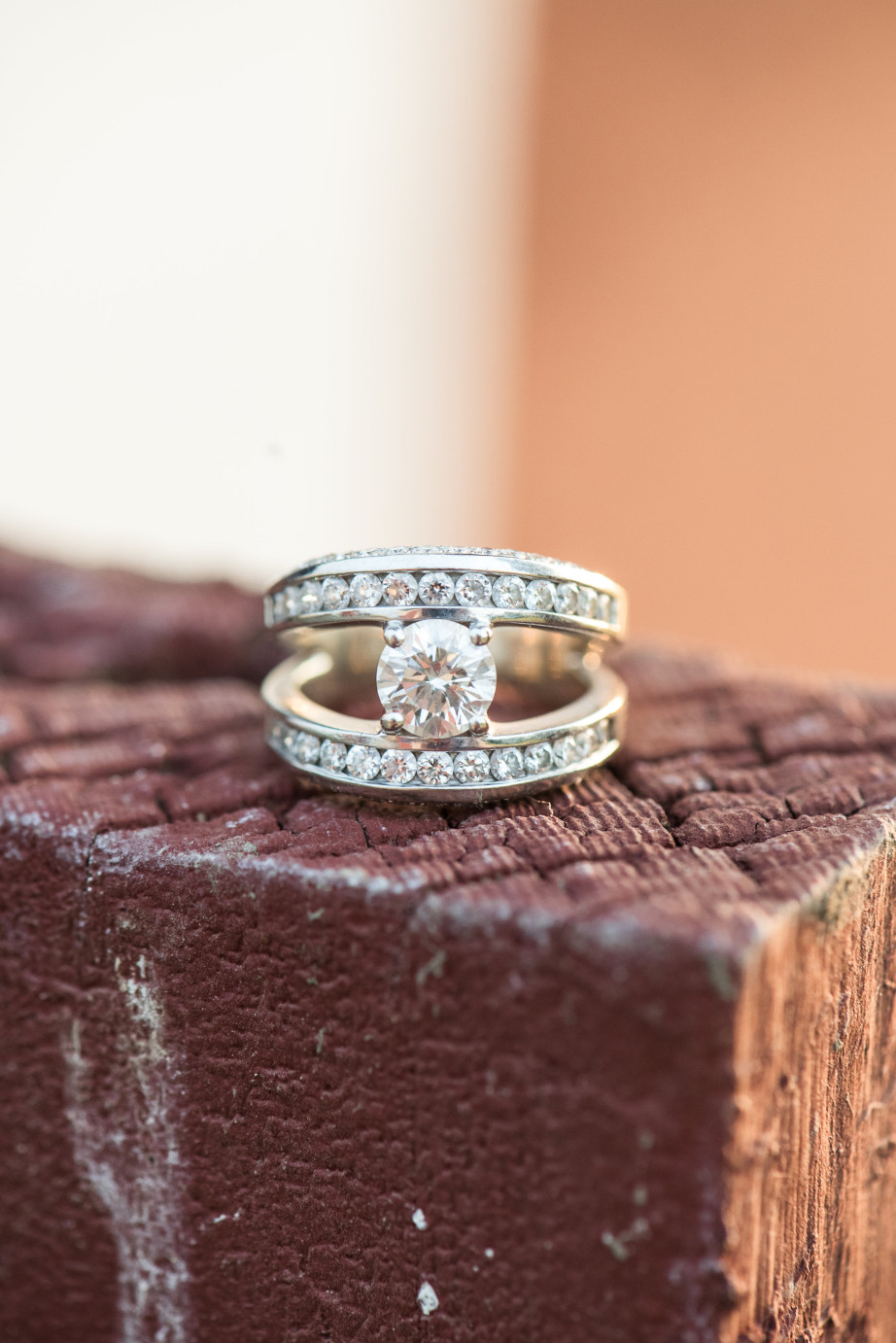 Kittitas Engagement Photos Custom Round Diamond Engagement RIng