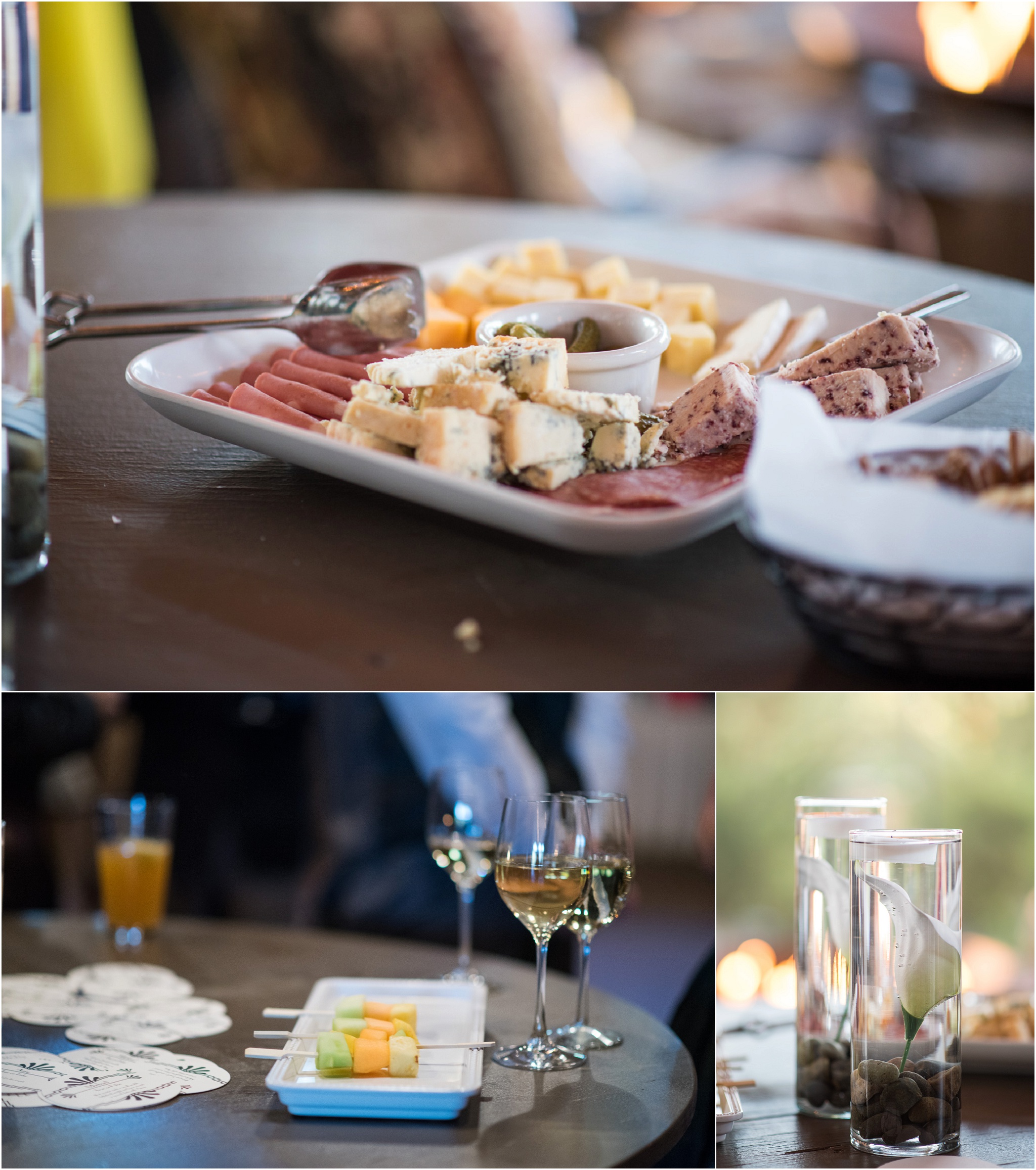 Cocktail hour at Swiftwater cellars Wedding
