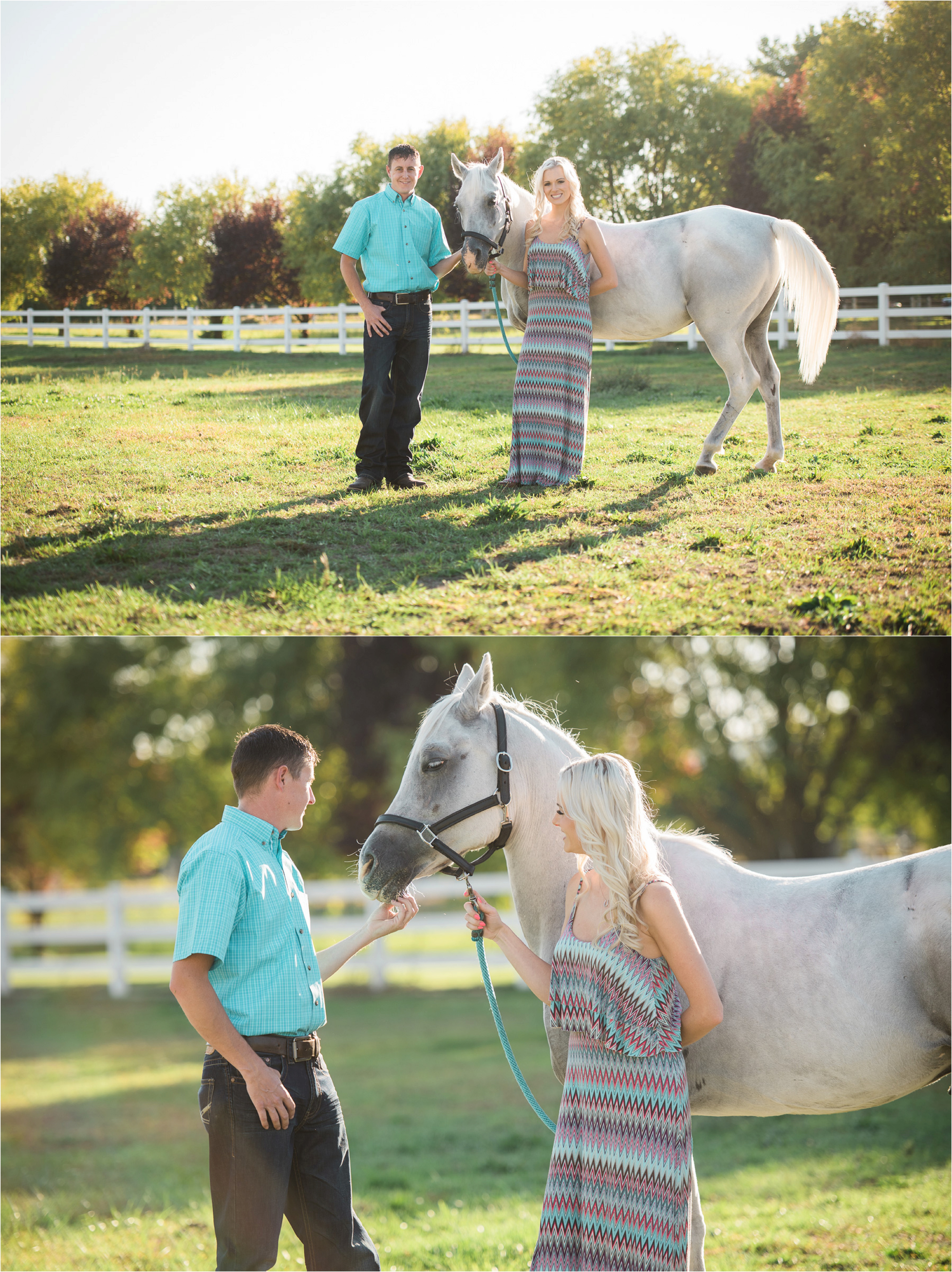 Country Engagement photo with horse