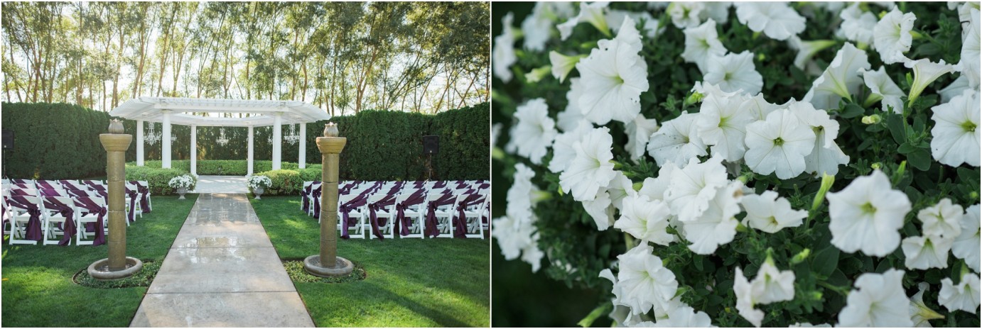 Bella Fiori Gardens Kennewick Photographer Ceremony layout and flower detail photo
