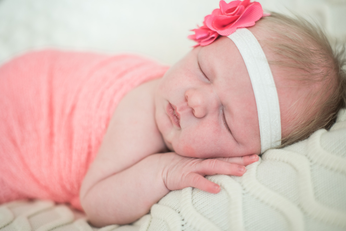 Newborn Photographer Trios Hosptial Kennewick WA Baby girl laying on belly photo