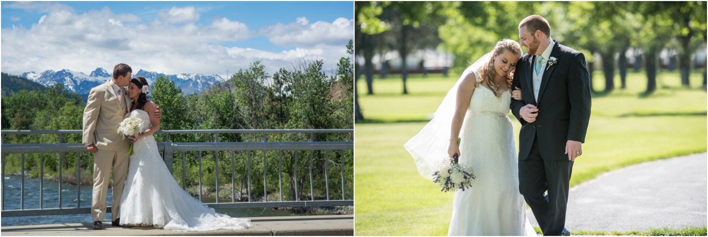 Then and Now Wenatchee Photographer Bride and groom wde shot comparison photo