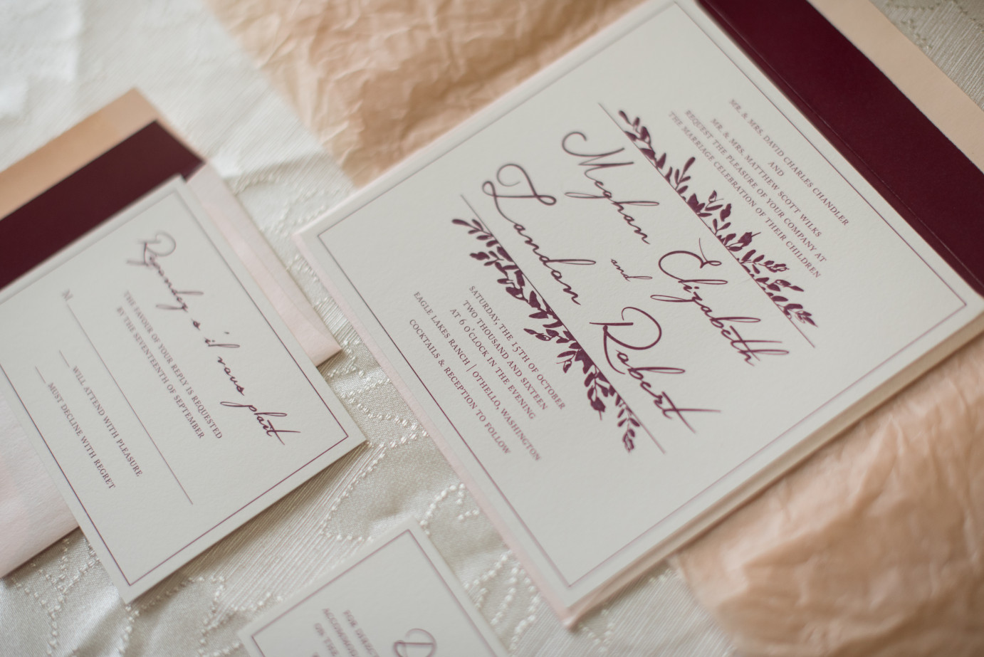 Wedding Day planning and tips styled wedding invitations photo