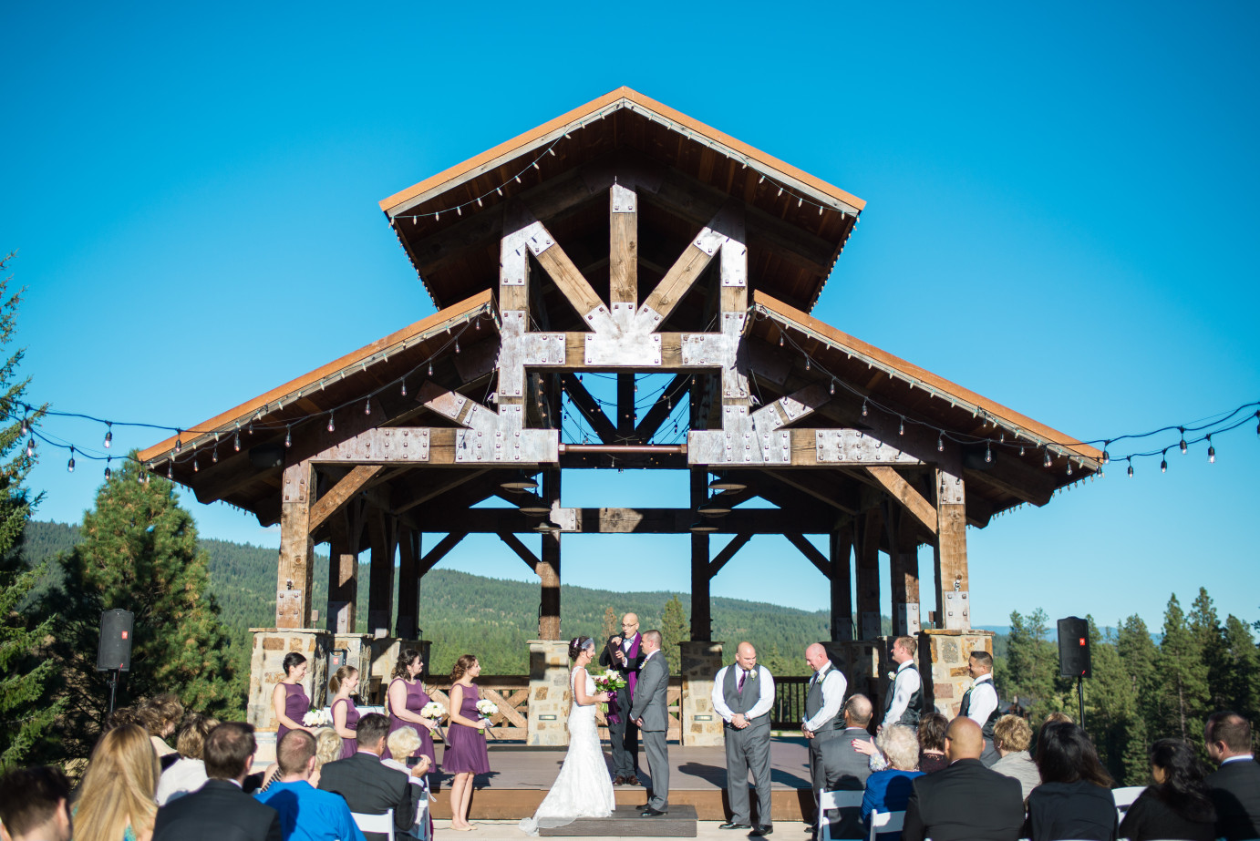 Wedding Day Planning and Tips Swiftwater Cellar Wedding ceremony photo