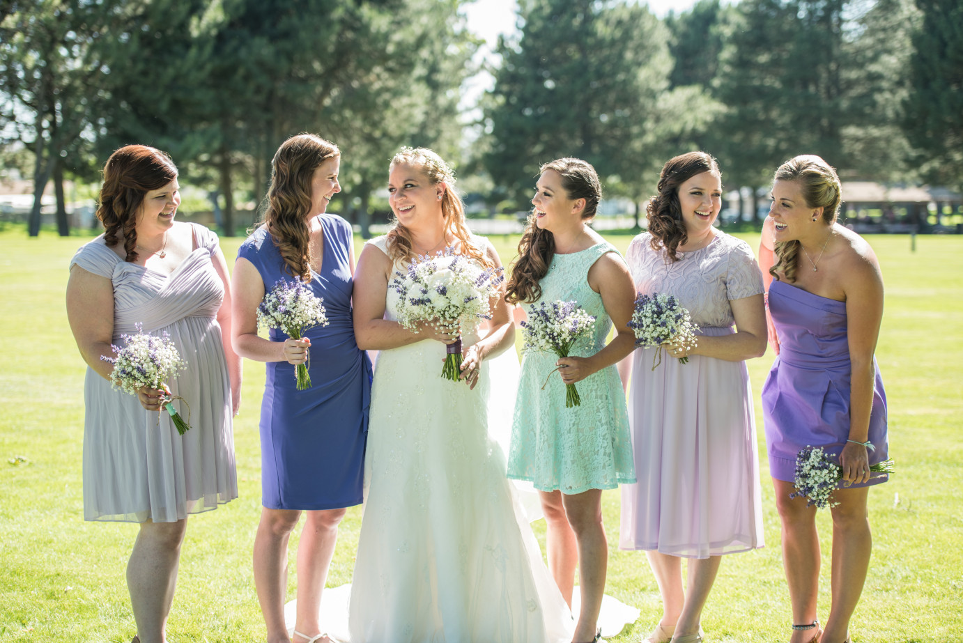 Favorite 2015 Wedding Moments Othello WA Wedding Bride with bridesmaids photo