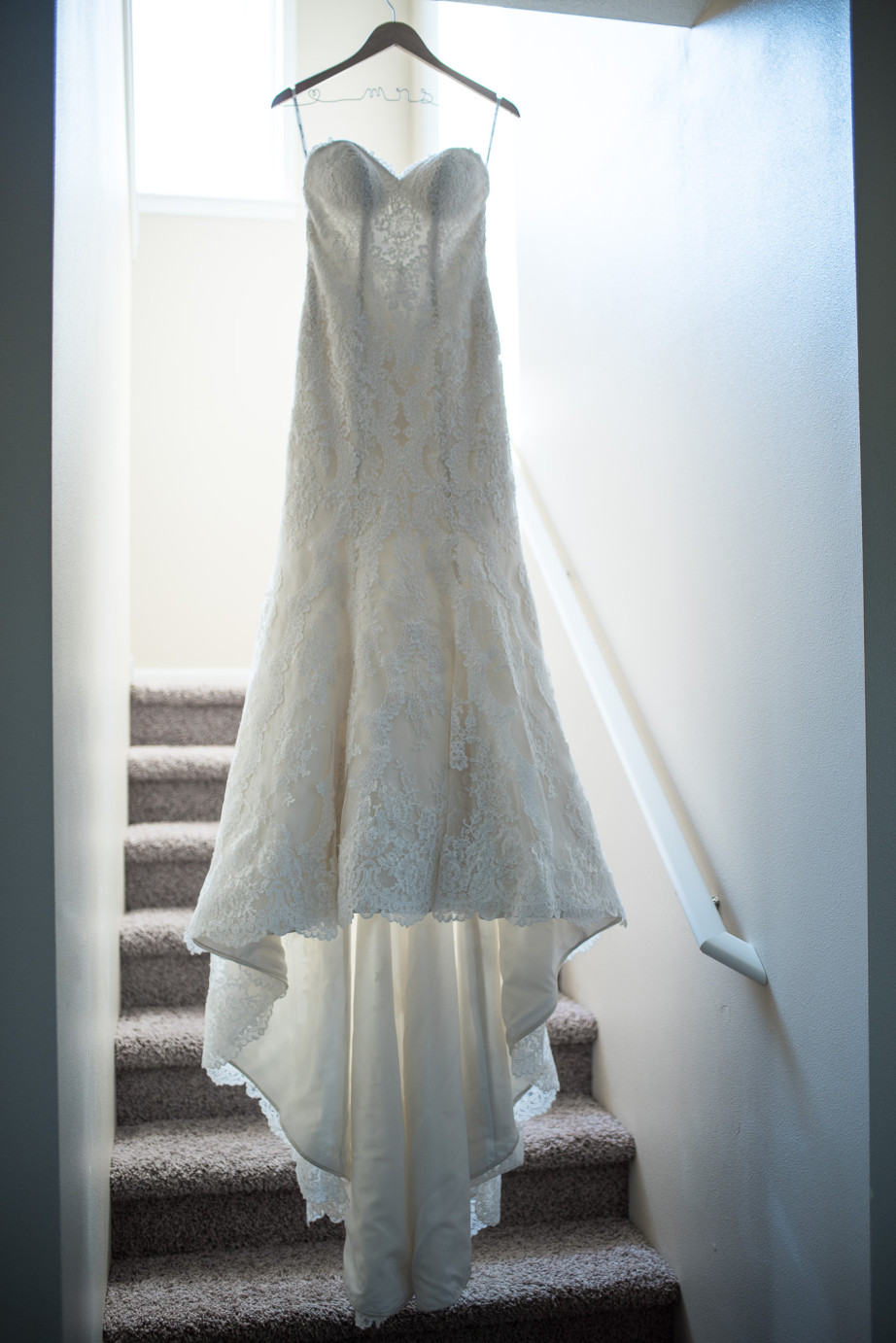 Favorite 2015 Wedding Moments Kennewick Backyard Wedding Bride's dress photo