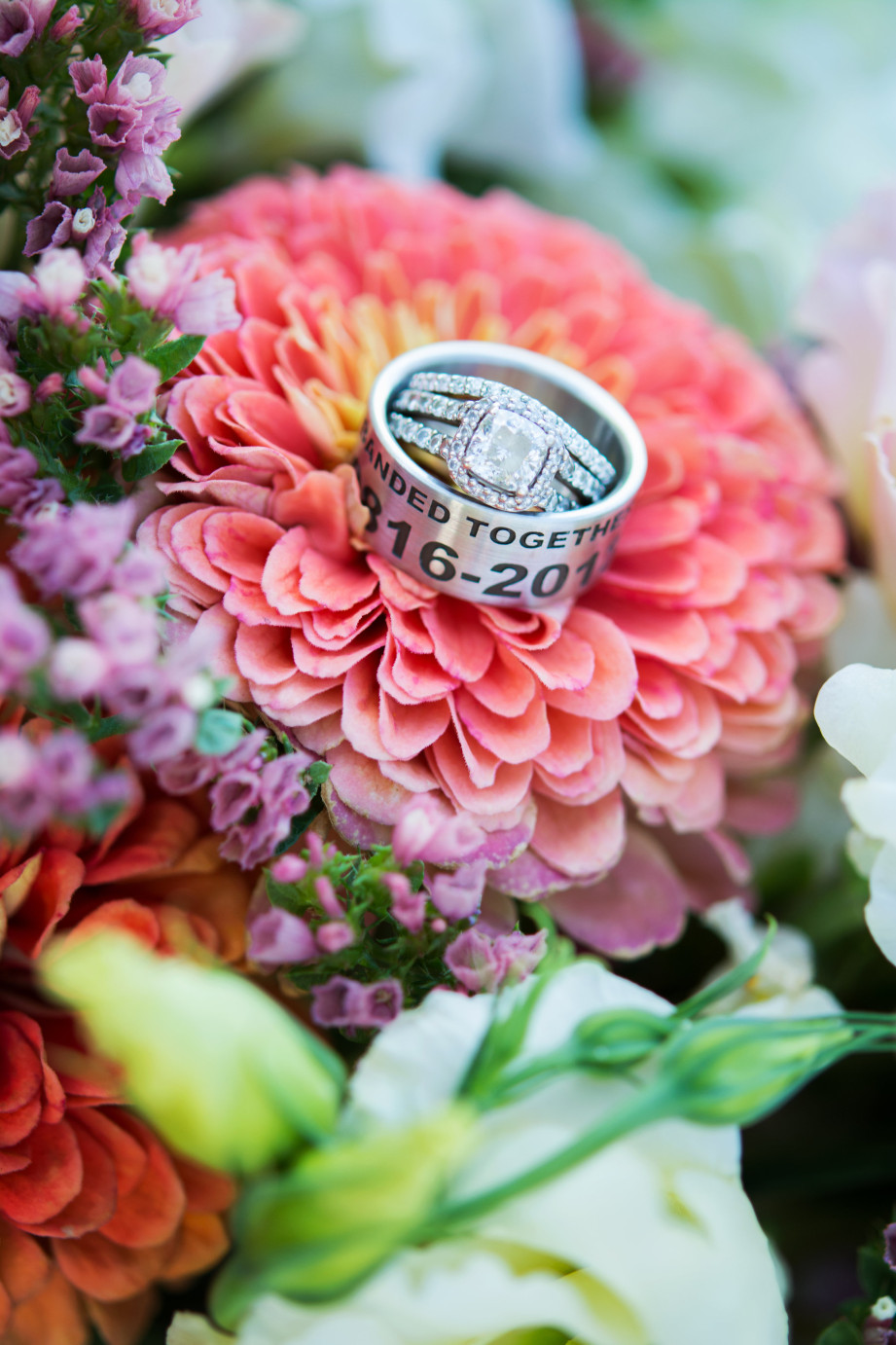 5 Ways to Surprise Your Groom at the Wedding rings that are engraved photo