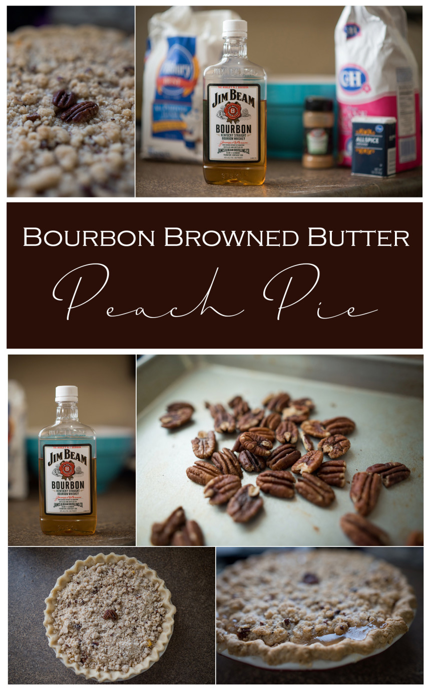 Bourbon Browned Butter Peach Pie