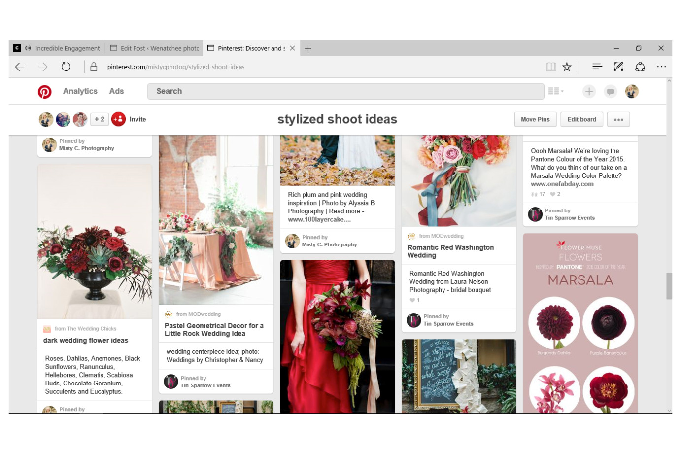 How to Plan a styled shoot Using Pinterest as your mood board