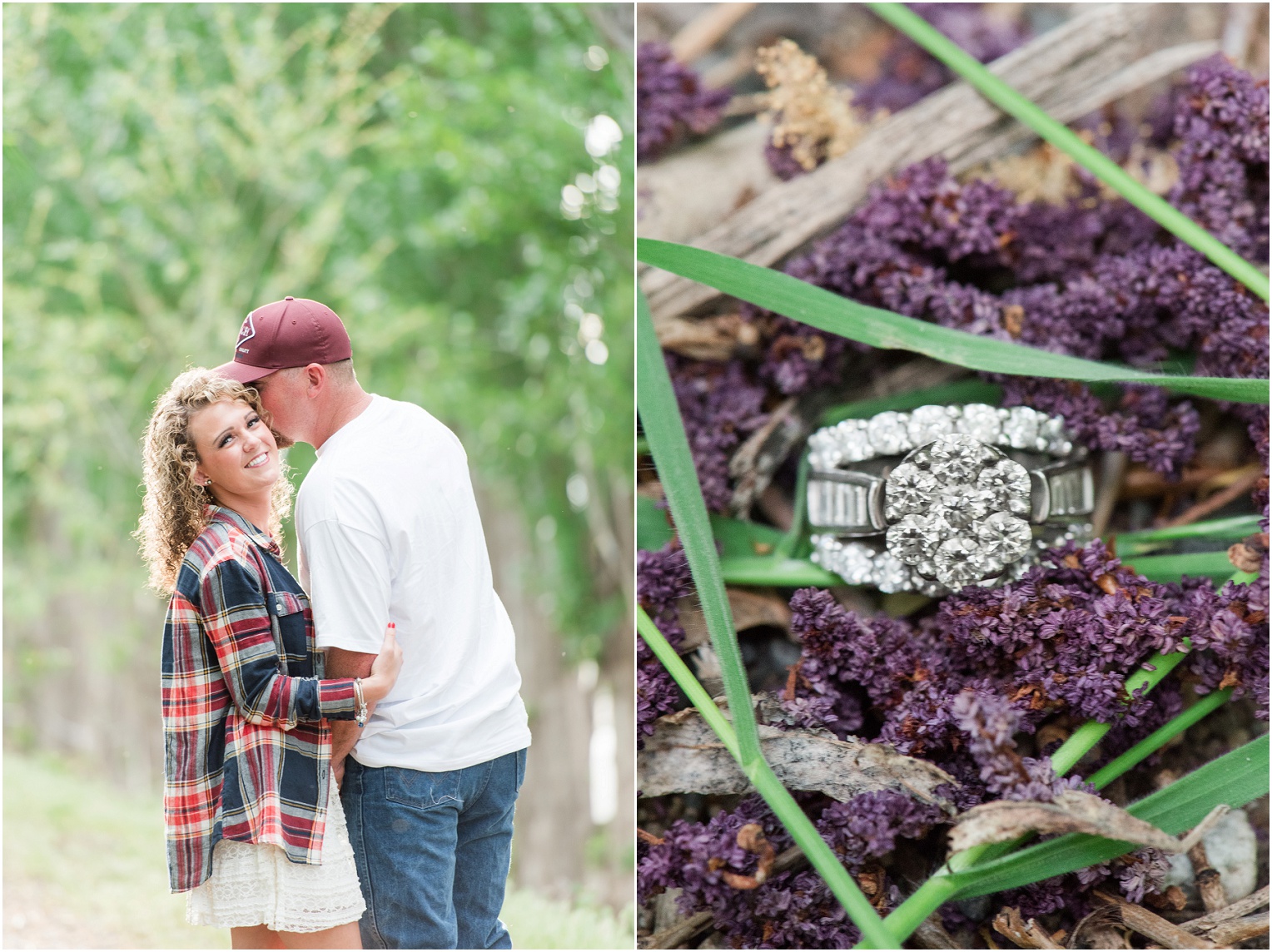 Country Engagement Session Mattawa Photographer Ryan and Shelby Custom vintage diamond engagement ring