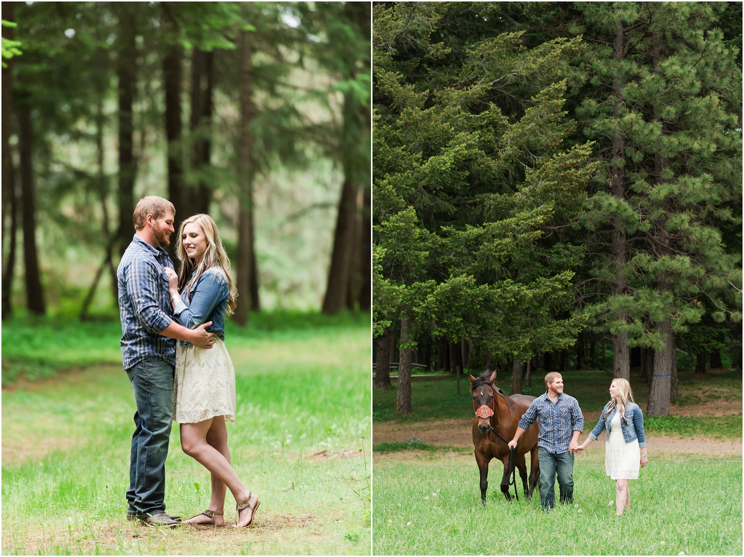 Engagement Shoot with horses Elk Haven Equestrian Center Engagement Session Cle Elum WA Adam and Jessica_0005