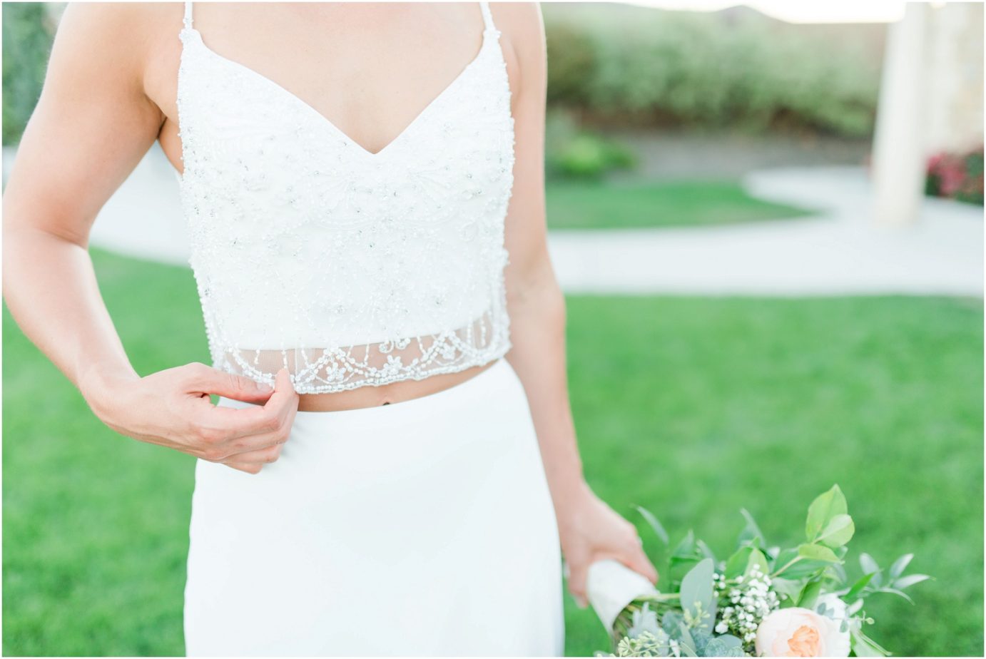 Chandler Reach Wedding Moscow Mule Inspiration Shoot Two piece Maggie Sottero Bridal Gown