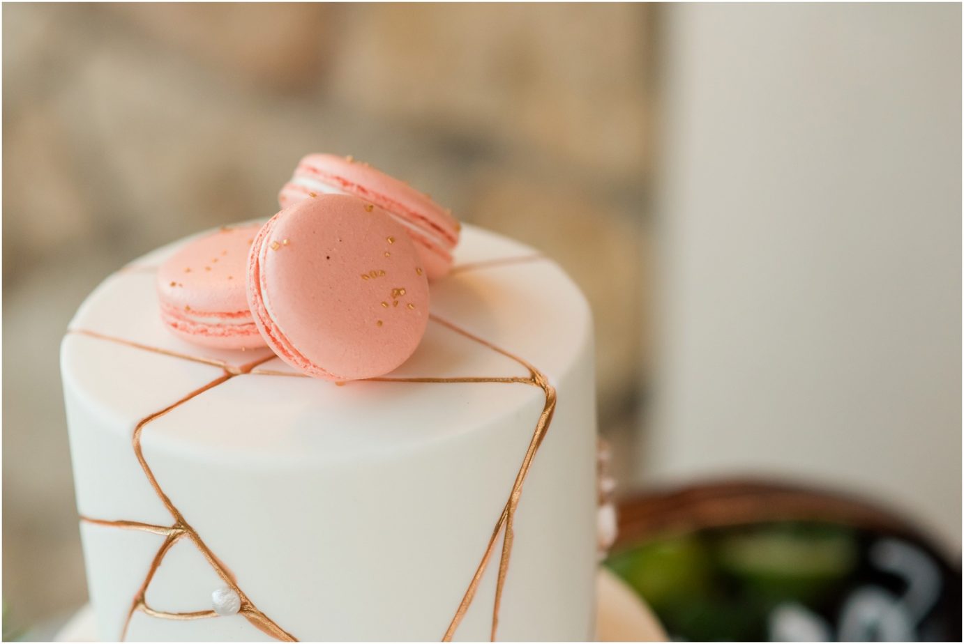 Chandler Reach Wedding Moscow Mule Inspiration Shoot Cake with marbled copper