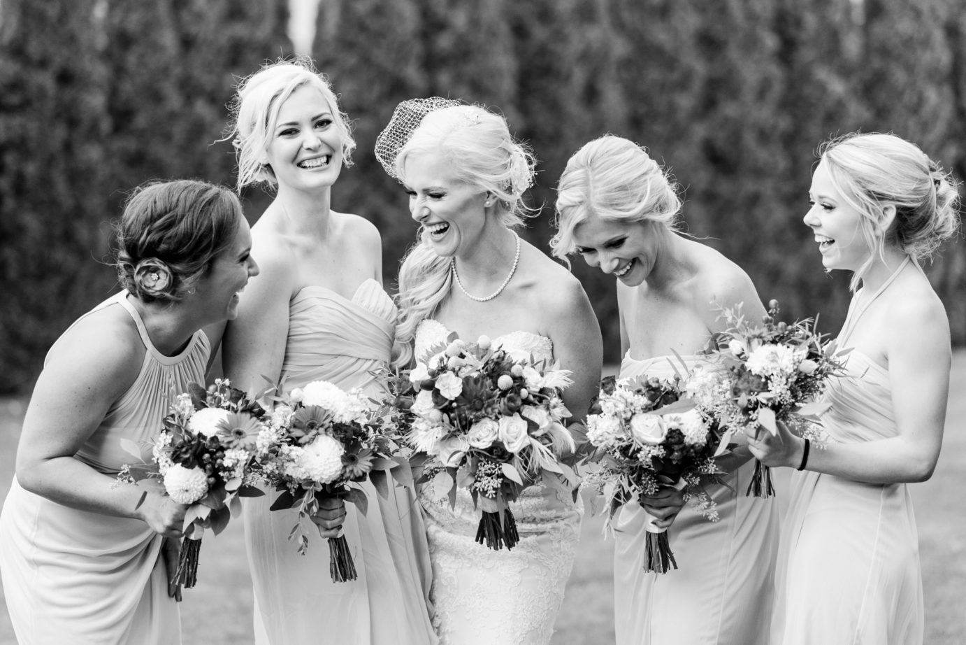 promise garden wedding bridemaids photo