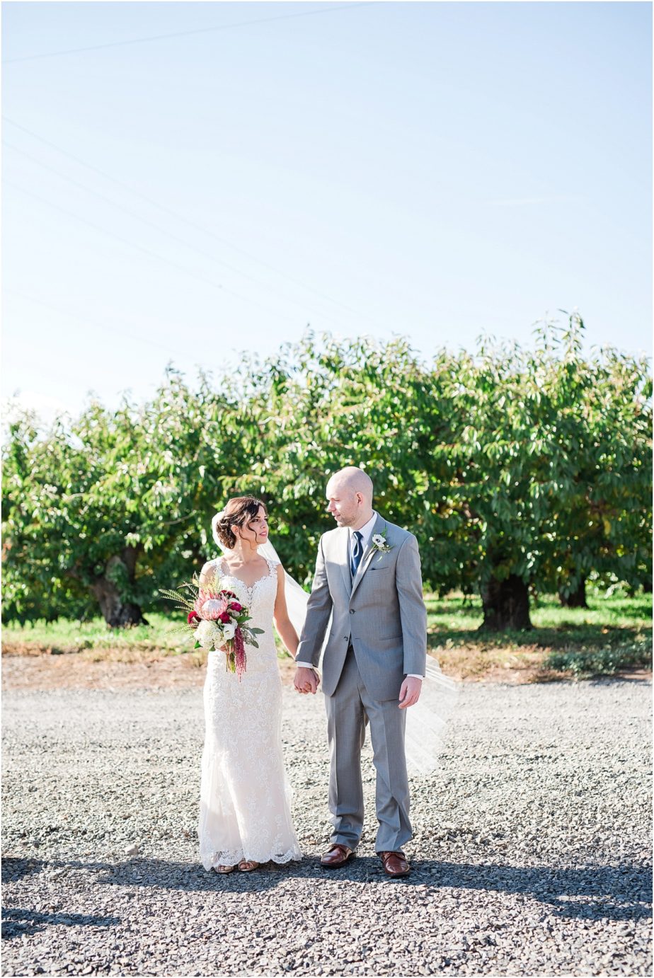 Fontaine Estates Winery Wedding Bride and groom formals photo