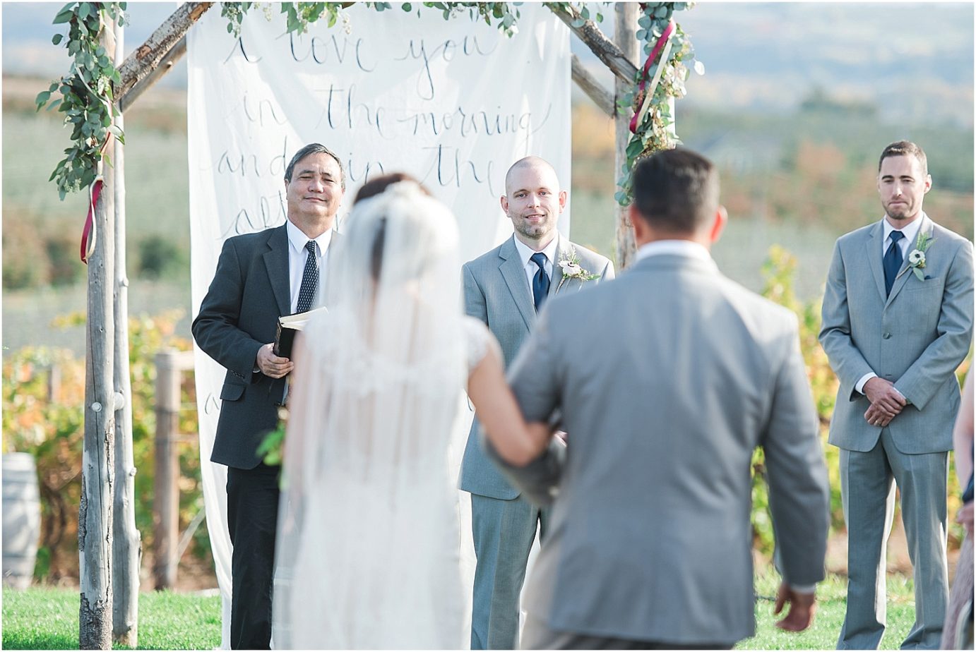 Fontaine Estates Winery Wedding Ceremony photo