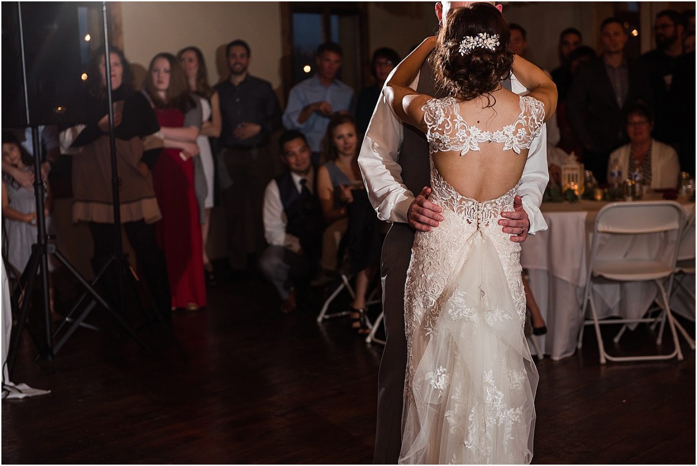 Fontaine Estates Winery Wedding reception first dance photo