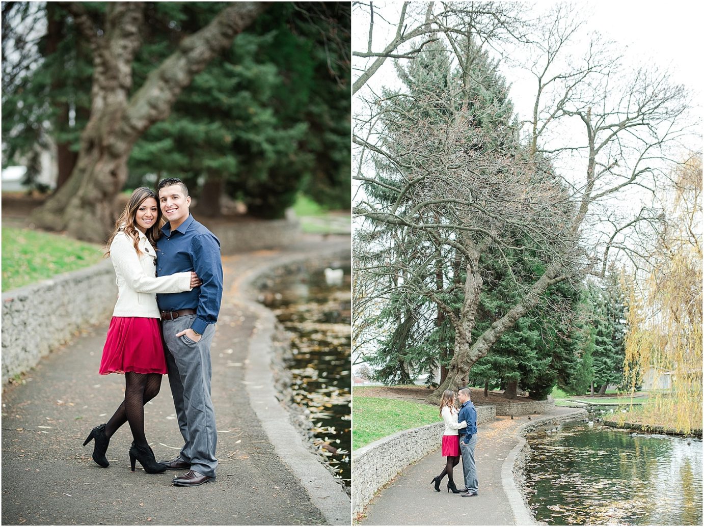 Walla Walla Engagement session Pioneer Park Jorden and Jeanette