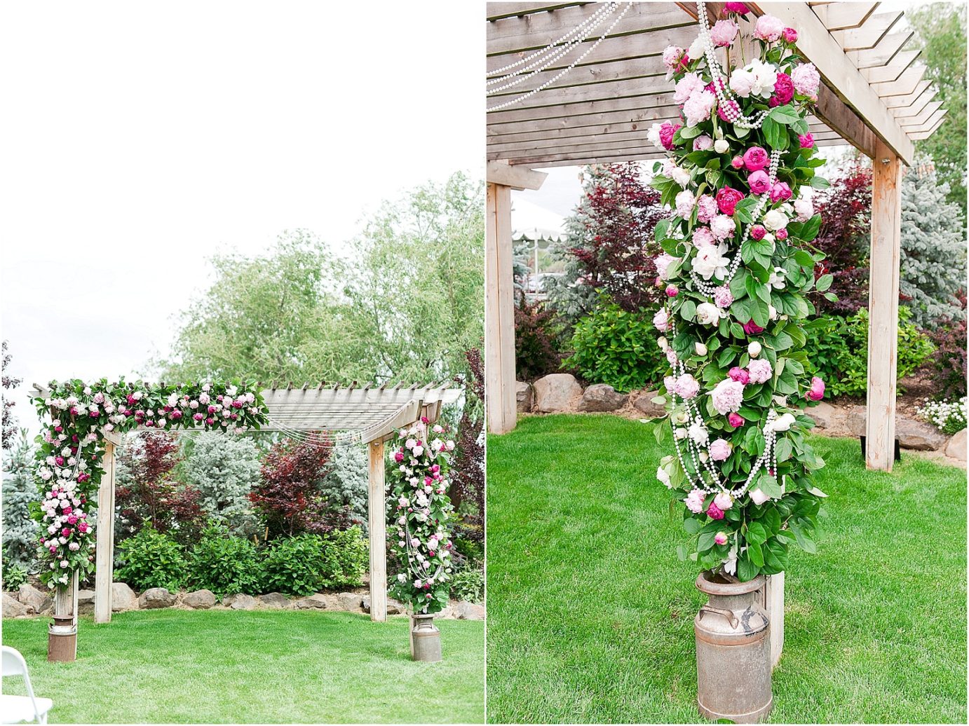 Best Wedding Bouquets of 2016 pink peony wedding bouquet and arbor
