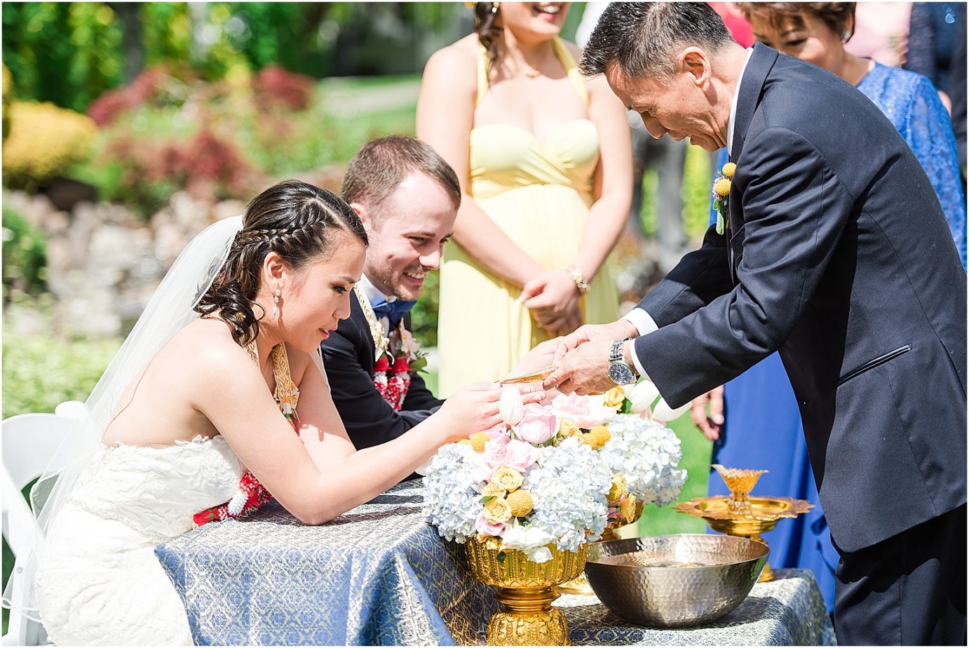 Promise Garden Wedding Pasco Photographer Thai Water Ceremony