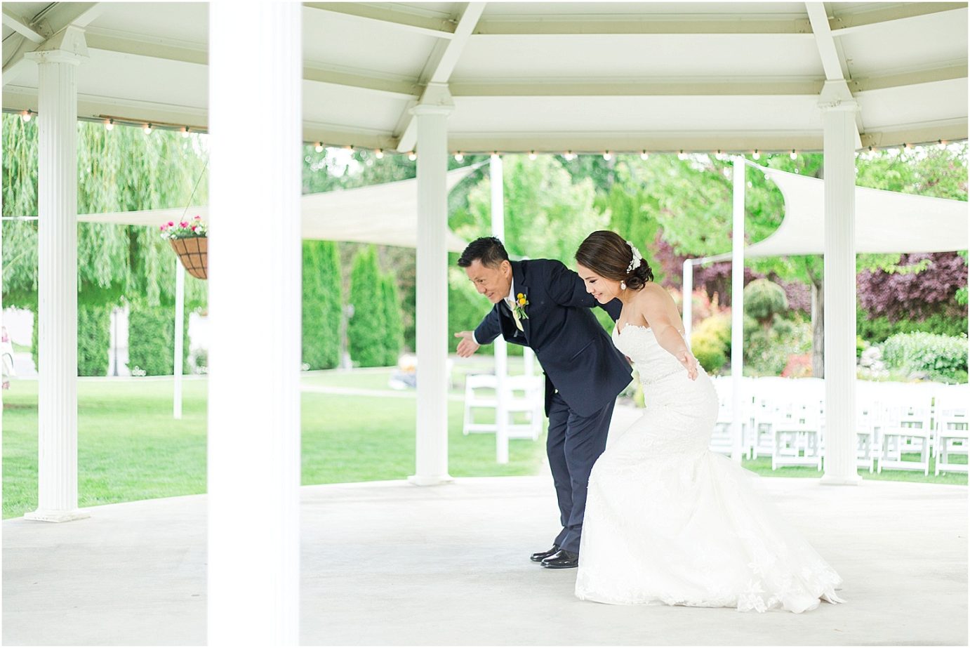Promise Garden Wedding Pasco Photographer Bride and father dance