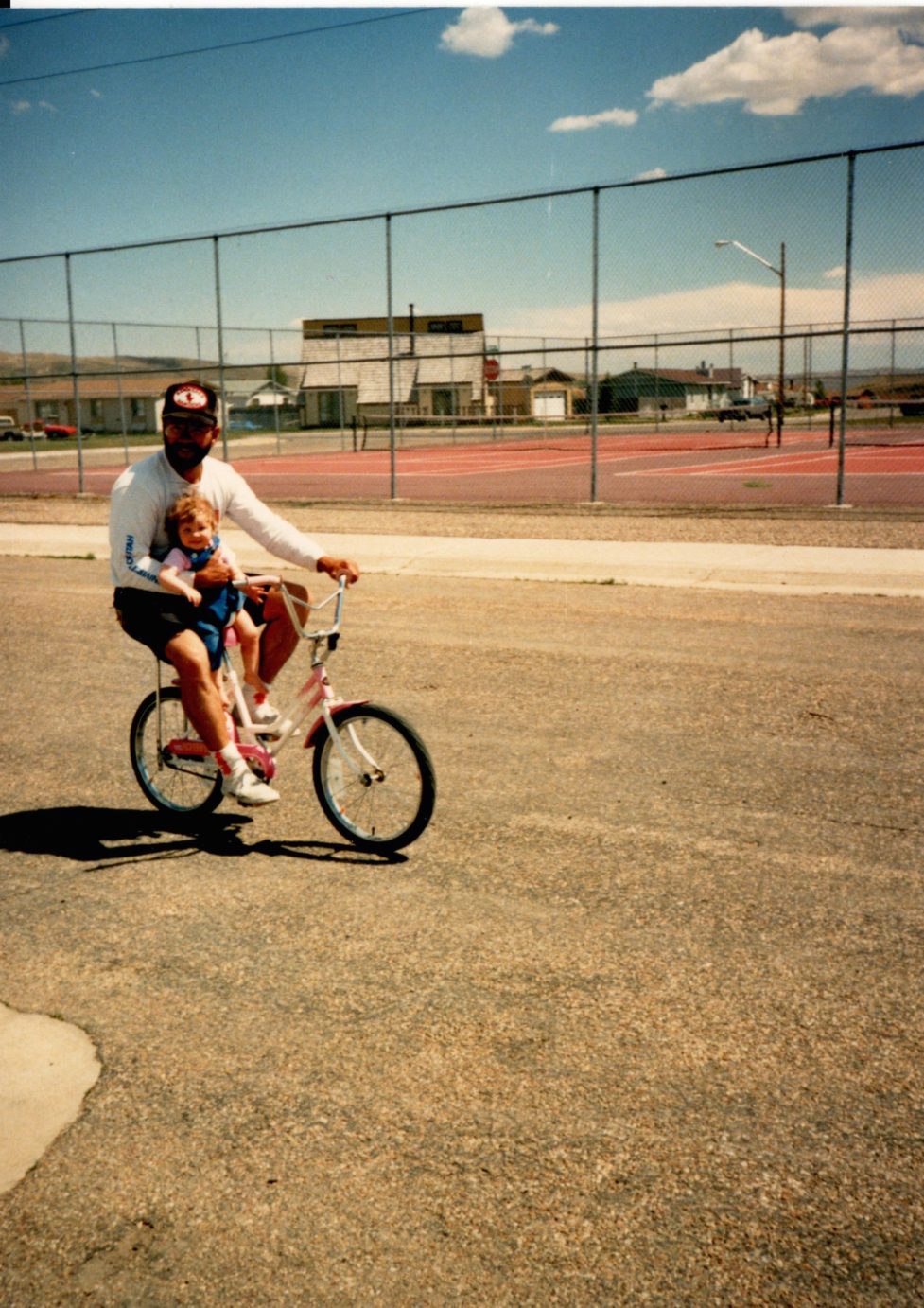 Happy Father's Day 1989 riding with my pa