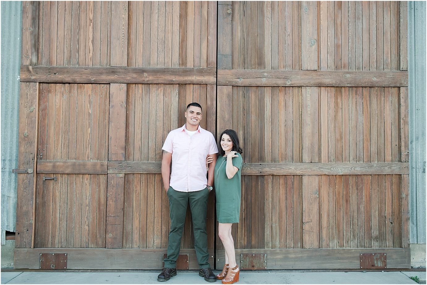Hacket Ranch Engagement Session Yakima Photographer Jorge and Robin by the hanger
