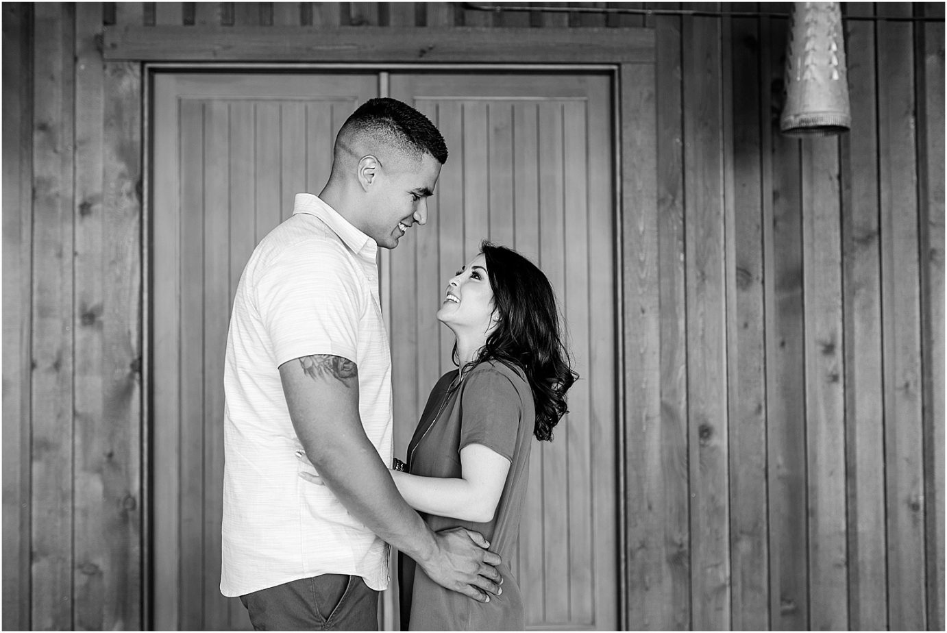 Hacket Ranch Engagement Session Yakima Photographer Jorge and Robin by the hanger
