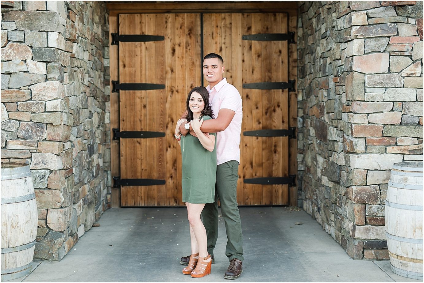 Hacket Ranch Engagement Session Yakima Photographer Jorge and Robin next to the winery
