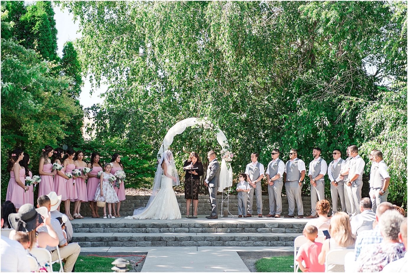 Shadow Lake Ranch Wedding Prosser Photographer Jorden and Jeanette wedding ceremony