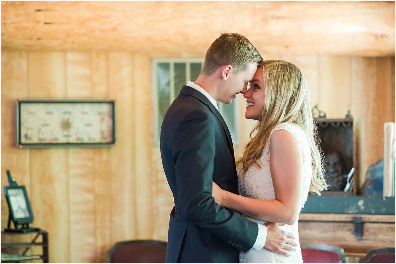 DIY backyard onalaska wedding Onalaska Photographer Bryan and Olivia groom's first look