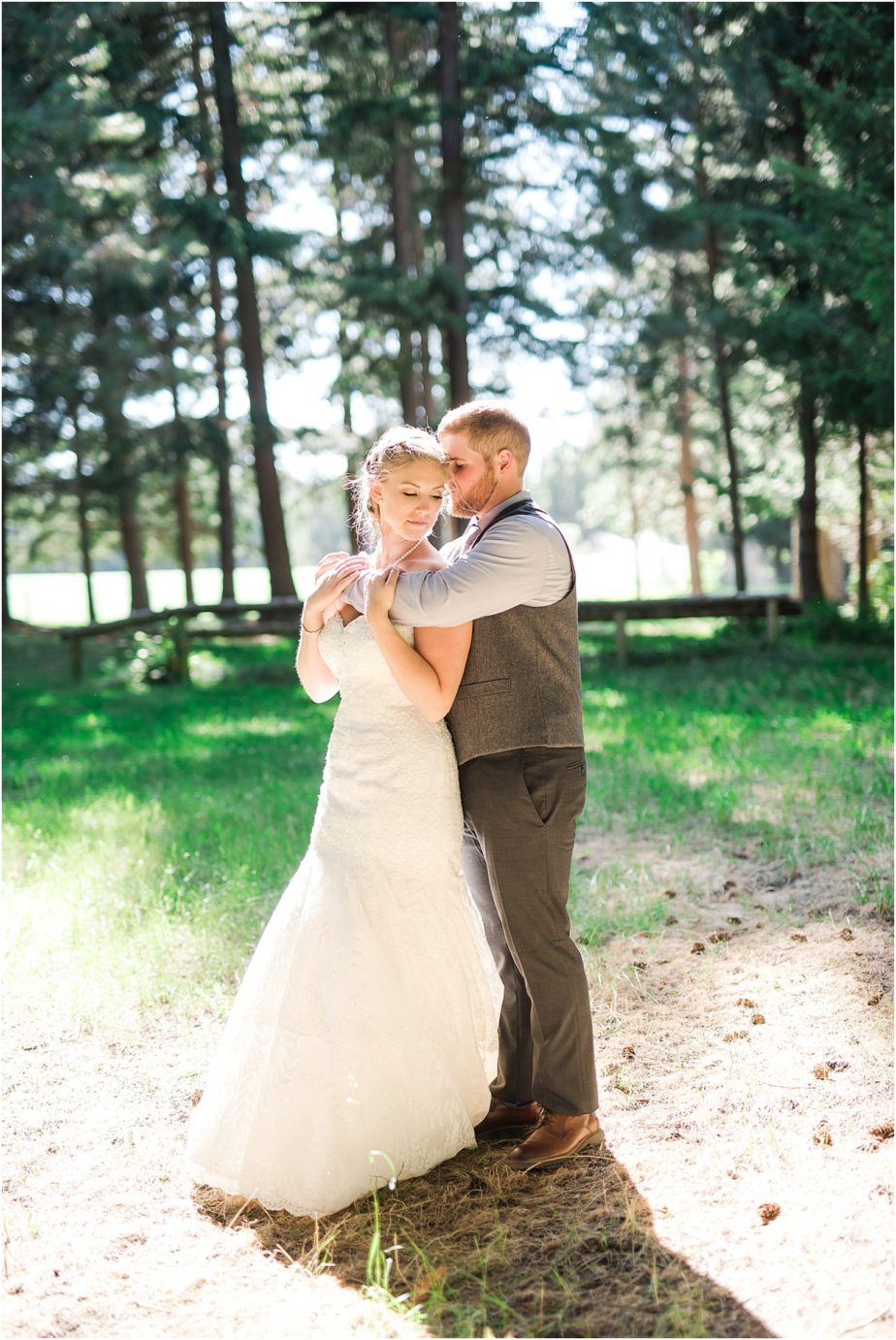 Elk Haven Equestrian Center Wedding Cle Elum Photographer Adam and Jessica bride and groom portraits