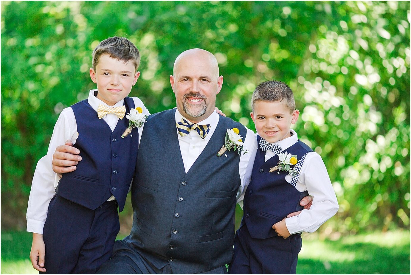 Warm Springs Inn Wedding Wenatchee WA Dana and Terri groom with his boys