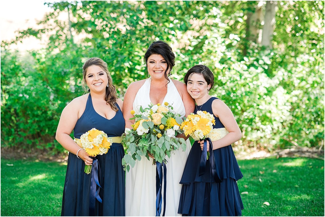 Warm Springs Inn Wedding Wenatchee WA Dana and Terri bride with her daughters