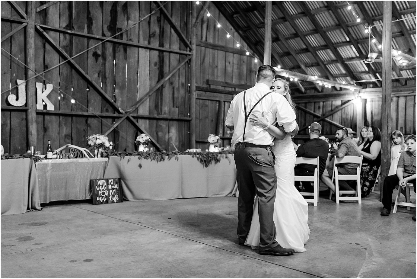Barn at Blue Meadows Wedding Dayton WA Josh and Kendra first dance