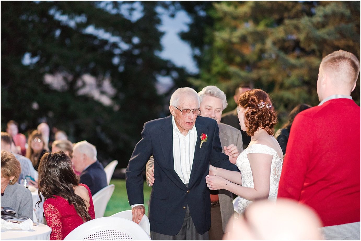 Ohme Garden Wedding Wenatchee Photographer Billy and Mali bride and grandpa