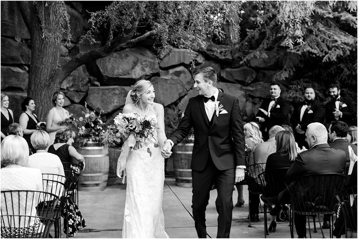 Terra Blanca Winery Wedding just married photo
