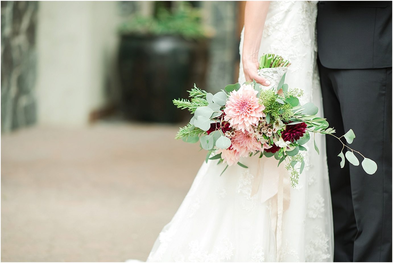 Favorite wedding flowers of 2017 For brides maroon and peach wedding flowers