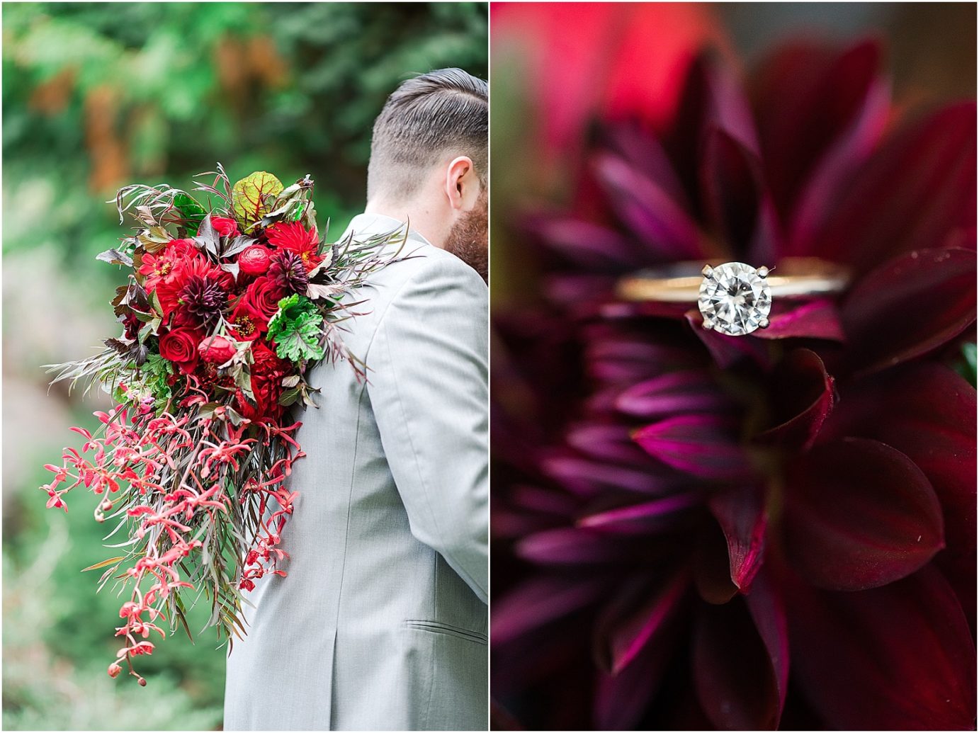 Favorite wedding flowers of 2017 For brides maroon and red wedding flowers