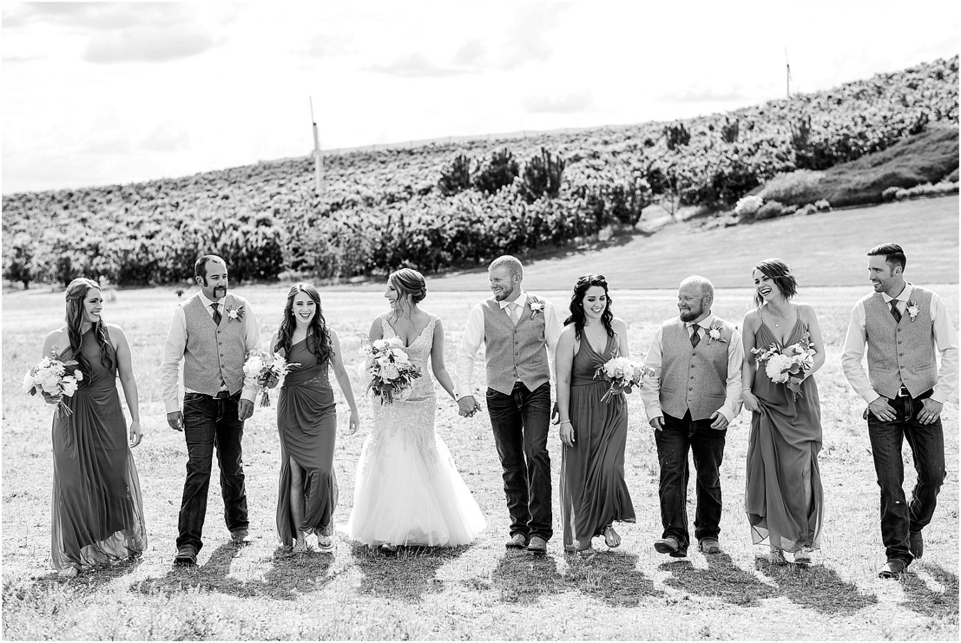 Adorable Farm Wedding Zillah Photographer Ethan and Makaela bridal party