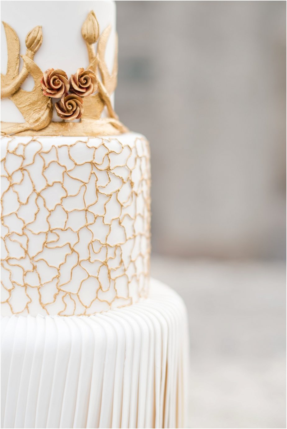 Game of Thrones wedding inspiration Goldendale WA Styled Shoot wedding cake with gold marble