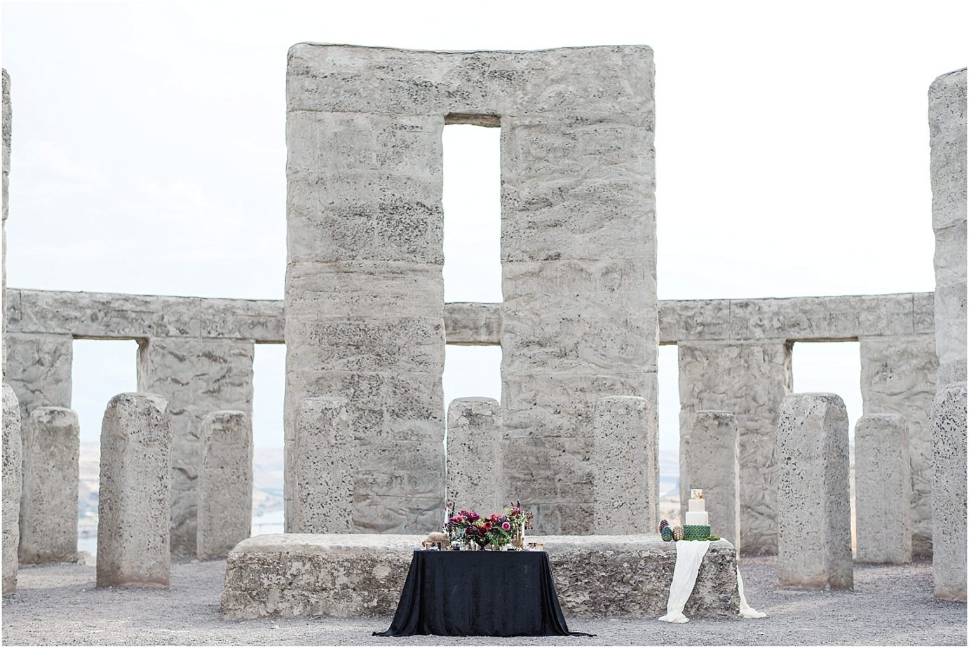 Game of Thrones wedding inspiration Goldendale WA Styled Shoot tablescape in stonehenge