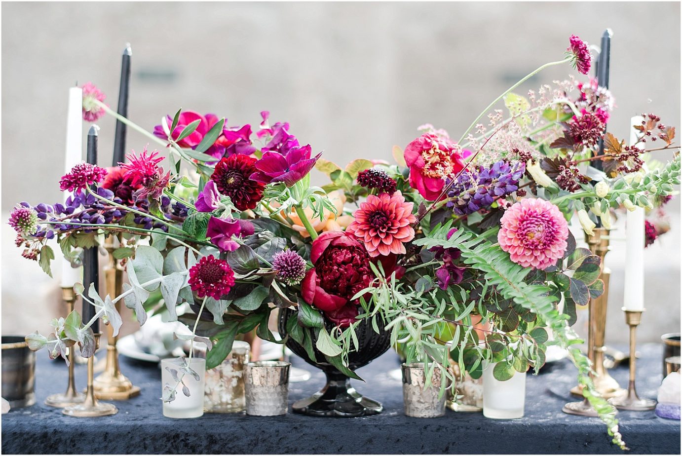 Game of Thrones wedding inspiration Goldendale WA Styled Shoot deep berry colored florals