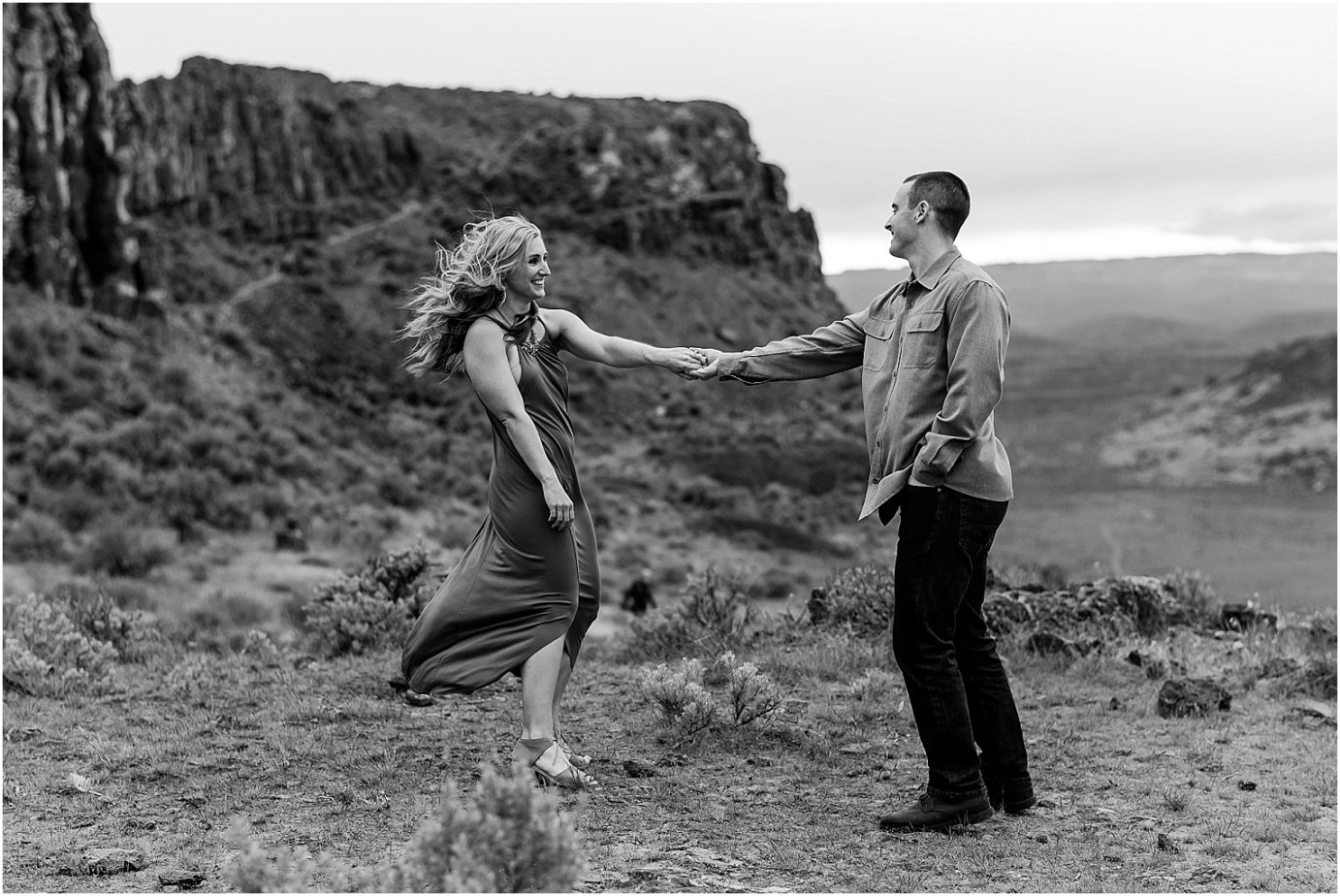 Frenchman Coulee Engagement Session Vantage Photographer Doug and Sarah