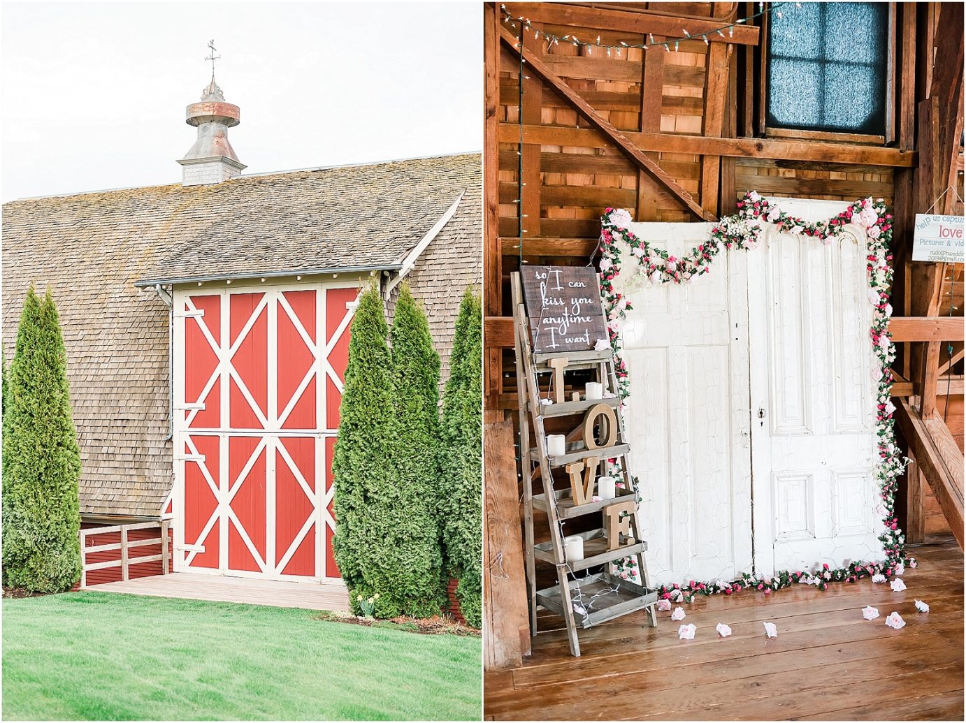 Winn Homestead Wedding big red barn