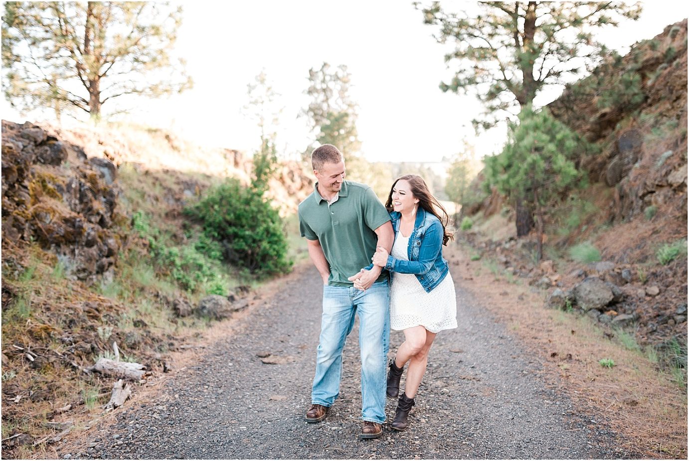 Rosalia Engagement Session Spokane Photographer Bryce and Anita with cows