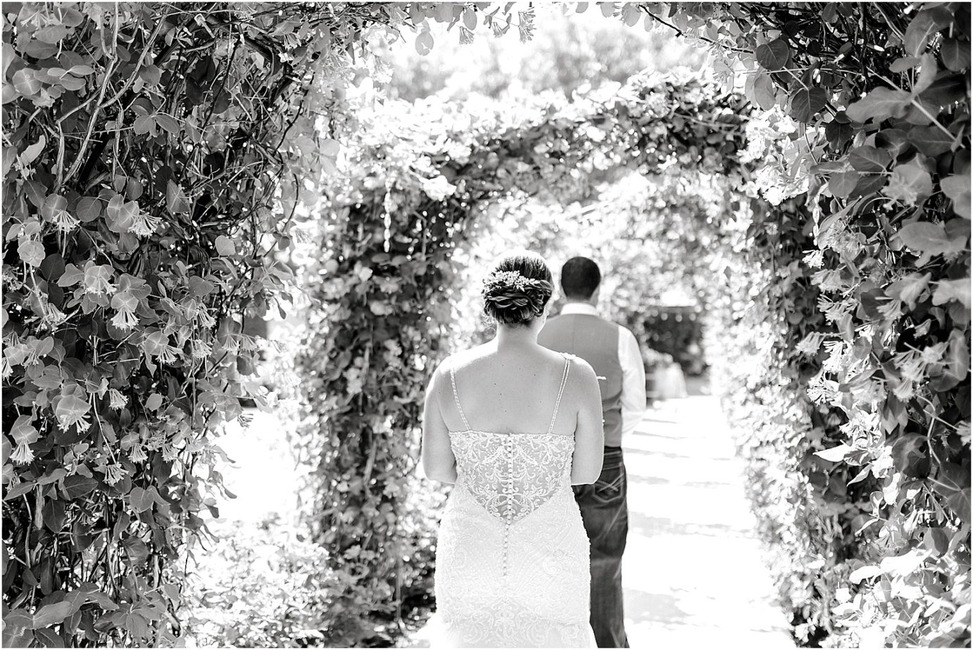 Bella Fiori Gardens wedding first look