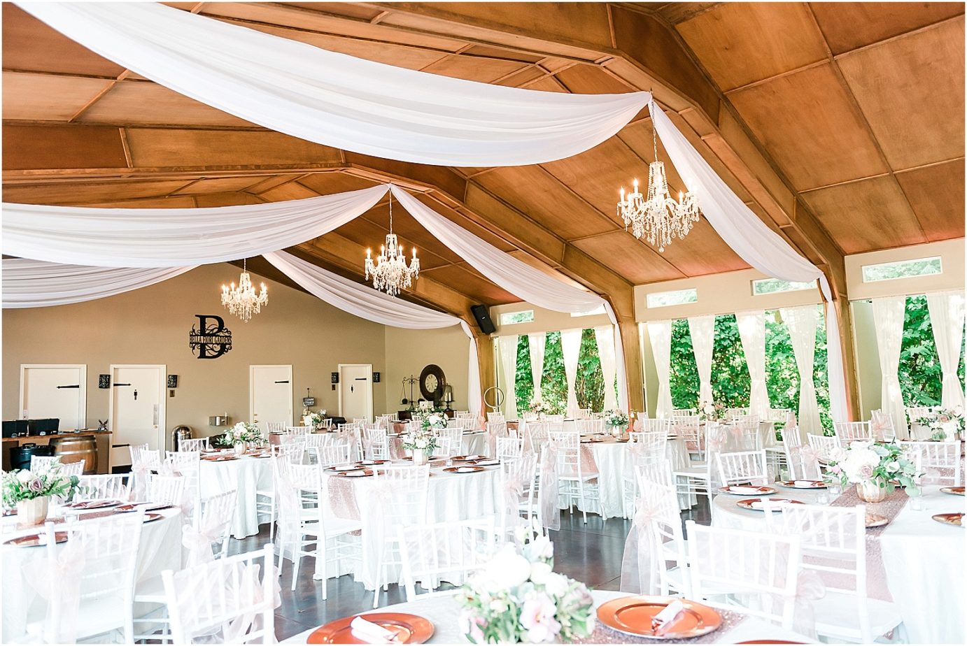 Bella Fiori Gardens wedding reception details